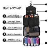 MONSTINA Toiletry Bag/Cosmetic Case Toiletry Travel Bags Hanging Cosmetic Pouch Cosmetic Organizers (Black)