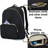 Nylon Casual Travel Daypack Backpack With 13 Inch Laptop Compartment, With Trolley Strap And