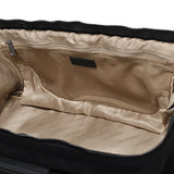 Andiamo Avanti Collection Drop Bottom Satchel, Midnight Black, One Size