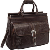 Ropin West 18" Leather Weekender (Brown)