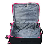 Mia Toro Italy Piuma Softside 24 Inch Spinner Luggage-Green