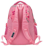 Tinksky Flowers Pattern Backpacks For Girls Elementary School Students Book Bag Pink