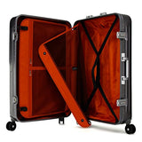 Enkloze Blade X Aluminum Suitcase - 4 Wheel Spinner 100% Aluminum TSA Approved (Medium - 25",