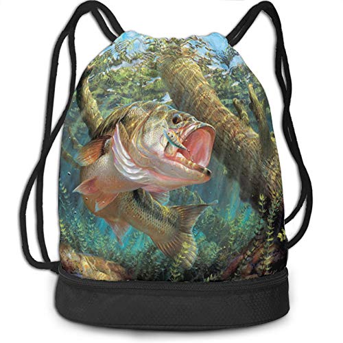 Shop Drawstring Bag for Men Women Bass Fish F – Luggage Factory