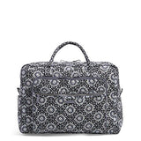 Vera Bradley Iconic Grand Weekender Travel Bag, Signature Cotton, Charcoal Medallion, One Size