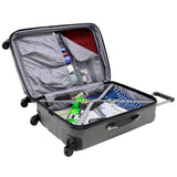 Traveler’S Choice Luxembourg 4-Piece Lightweight Expandable Spinner Set, Titanium (18"/21"/25"/29")