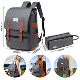 Laptop backpack Waterproof Travel School College Backpack USB Charging Port Bag
