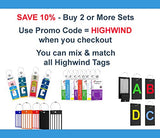 Luggage Tag Initial Bag Tag - Fully Bendable Tag W/ Stainless Steel Loop