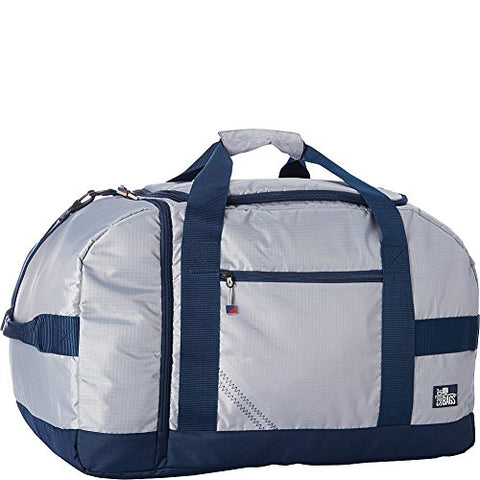Sailorbags Silver Spinnaker Cruiser Duffel (Silver With Blue Trim)