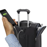 Travelpro Luggage Platinum Elite 21" Carry-On Expandable Spinner W/Usb Port, Shadow Black