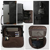 G-FAVOR 40L Travel Backpack,Vintage Canvas Rucksack Convertible Duffel Bag Flight Approved Luggage Carry Fit for 17 Inch Laptop