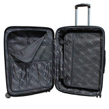 Kenneth Cole Reaction 8 Wheelin Expandable Luggage Spinner Suitcase Medium 25" (Pewter)
