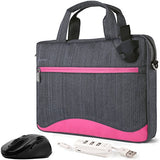 Vangoddy Wave Slim Magenta Anti Theft Messenger Bag For Dell Alienware / Chromebook / Latitude /