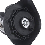 Doublelife 10x9.6x4.9cm Black Swivel Luggage Suitcase Caster Wheels with 4 Holes for Trolley 1 Left