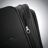 Samsonite Ascella X Softside Expandable Luggage with Spinner Wheels, Black, Checked-Large 29-Inch
