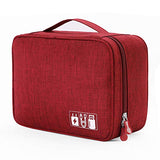 Electronic Organizer Travel Universal Cable Organizer Electronics Accessories Cases for Cable, Charger, Phone, USB, SD Card