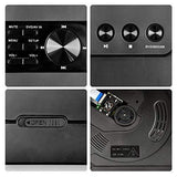 UEME Portable DVD CD Player with 10.1 Inches LCD Screen, Car Headrest Mount Holder, Remote Control, Car Charger Wall Charger, Personal DVD Players with Built-in Rechargeable Battery (Black)