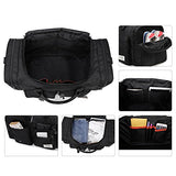 ZUMIT 45L Travel Duffel Bag Mens Womens Large Foldabling Luggage Water-resistant Super Lightweight Shoulder Suitcase Holdall Tote Handbag Brief Case Black #806-S