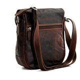 Jack Georges Voyager Horseshoe Crossbody Bag, Leather Shoulder Bag In Brown