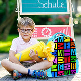 LORVIES Colorful Educational Alphabet Backpack Kids School Book Bags for Elementary Primary Schooler for Boys