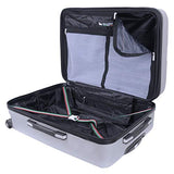 Mia Toro Italy Accadia Hardside Spinner Luggage 3 Piece Set, White