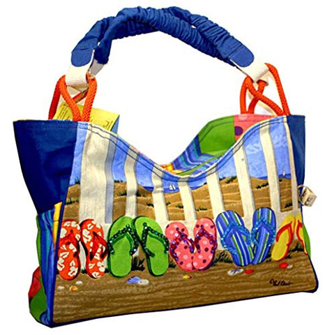 Flip Flop Scoop Tote Beach Bag