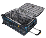 Lucas Luggage Ultra Lightweight Softside 24 Inch Expandable Suitcase With Spinner Wheels (24In, Old