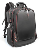 Mobile Edge - Core Gaming Backpack With Molded Front Panel 17"-18" - Black With Red Trim (Mecgbp1)