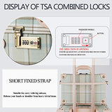 COTRUNKAGE Travel Luggage Trunk Vintage Women Suitcase with TSA Lock (26" (Single), Plaid)