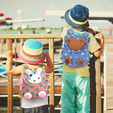 labebe - Toddler Travel Backpack, Small Backpack for Girls, Kid/Baby Snack Bag, Cute/Kawaii Rucksack, Knapsack with Anti-Lost Leash, Pink Bunny Mini Bag, Stuffed Animal Rucksack with Harness for child