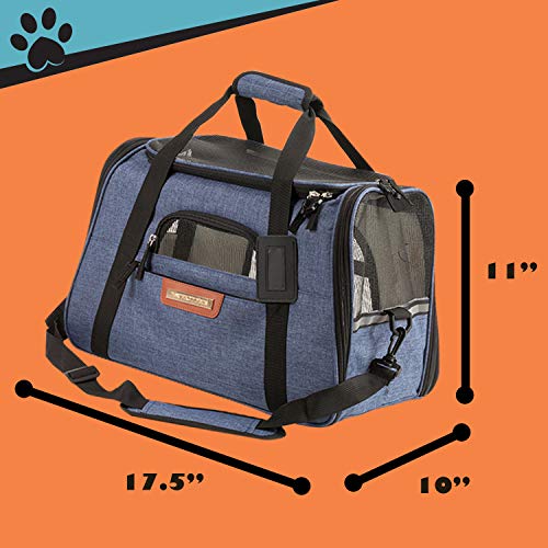 Pawfect Pets Airline Approved Pet Carrier SoftSided Cat Carrier and