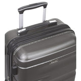 Dejuno Emerson 3-Piece Hardside Expandable Spinner Luggage Set, Charcoal