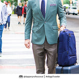 eBags Professional Slim Laptop Backpack for Travel, School & Business - Fits 17" Laptop - Anti-Theft - (Sage Green)