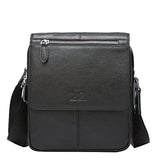 Bison Denim Vintage Genuine Leather Messenger Shoulder Bag Satchel Cross Body Handbag Retro