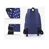 S Kaiko Canvas Backpack School Bakcpack For Women And Men Polka Dots School Bag Daypack Rucksack