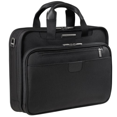 Briggs & Riley 15.4 Inch Slim Briefcase,Black,12X16X4