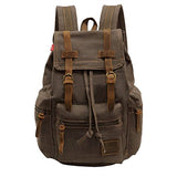 Canvas Backpack, P.KU.VDSL-AUGUR Series Vintage Canvas Backpack, Hiking Daypacks, Computers