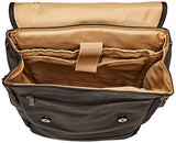 Kenneth Cole Reaction Colombian Leather Single Compartment Flapover 14.1” Laptop Backpack (RFID),