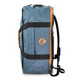 Vatra Skunk Hybrid Backpack/Duffle Navy Denim - Smell Proof - Water Resistant- With Combo Lock