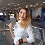 Passport Holder Cover Wallet Case - DESERTI BRANDS Leather RFID Blocking For Women Men - Grey