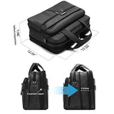 BOSTANTEN 17 inch Laptop Bag Case Expandable Briefcases for men Hybrid Computer Water Resisatant