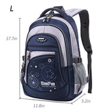 ABage Girl's School Backpack Casual Printed Bookbag Schoolbag Student Backpacks, Royal Blue