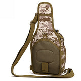 Tactical Military Sling Chest Daypack Laptop Backpack For Hunting, Camping and Trekking (Desert