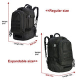 40L Outdoor Expandable Tactical Backpack Military Sport Camping Hiking Trekking Bag