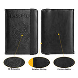 Passport Holder, DESERTI BRANDS RFID Blocking passport Cover Wallet for women men Leather Card Case