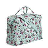 Vera Bradley Iconic Grand Weekender Travel Bag, Signature Cotton, water bouquet