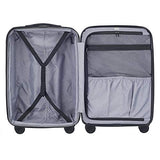 Delsey Luggage Devan 25" Checked Luggage, Hard Case Expandable Suitcase (Blue)