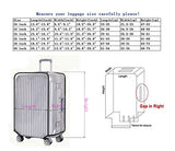 Luggage Protector Suitcase Cover PVC Waterproof Travel Suitcase Fits Most 20" to 30"(20")