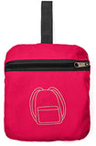 Folding Backpack -Compact Light And Durable - Folds Easily Into Built-In Pouch - Great For