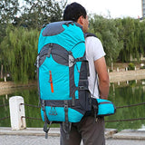 OASIS LAND 60L Camping Hiking Backpack Mountaineering Bag Large Capacity Trekking Rucksack Outdoor Backpack Hiking Camping Bags Aluminum,Green